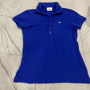 Blue lacoste polo